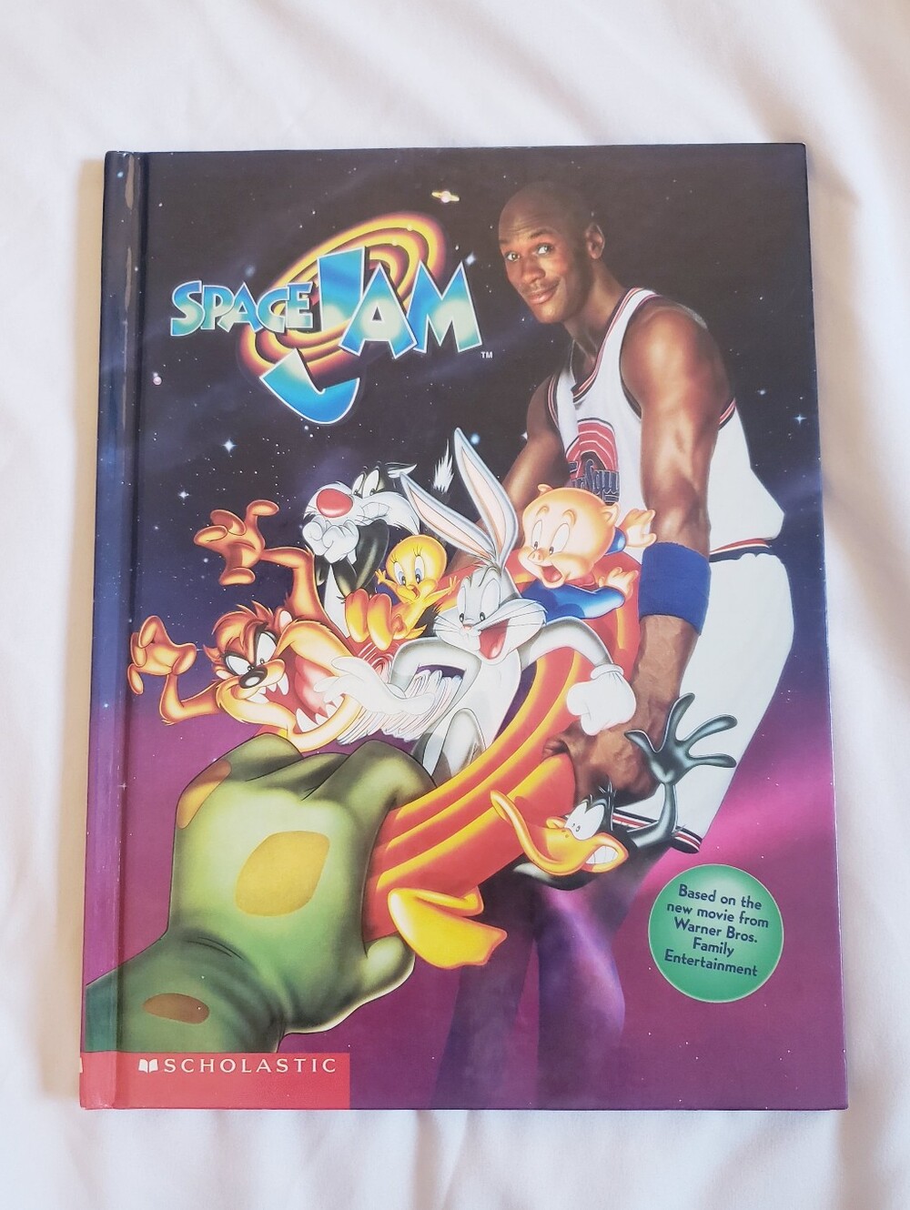 1996 Space Jam Scholastic Hardcover Book